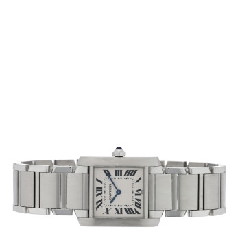 CARTIER Stainless Steel 25mm Tank Francaise Quartz Watch CARTIER Stainless Steel 25mm Tank Francaise Quartz Watch