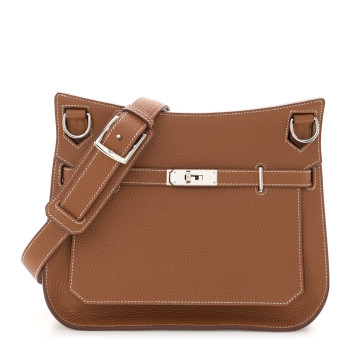 HERMES Taurillon Clemence Jypsiere 28 Gold