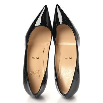 CHRISTIAN LOUBOUTIN Patent Kate 85 Pumps 38.5 Black