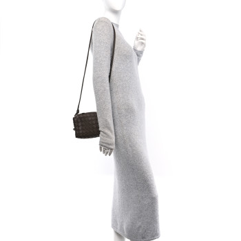 BOTTEGA VENETA Nappa Intrecciato Mini Loop Camera Bag Light Brown