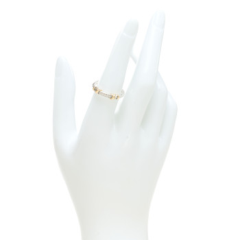 DAVID YURMAN Sterling Silver 18K Yellow Gold Diamond Petite Helena Wrap Ring 53 6.25 DAVID YURMAN Sterling Silver 18K Yellow Gold Diamond Petite Helena Wrap Ring 53 6.25