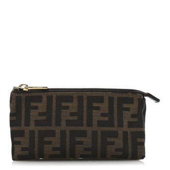 FENDI Zucca Cosmetic Case Tobacco