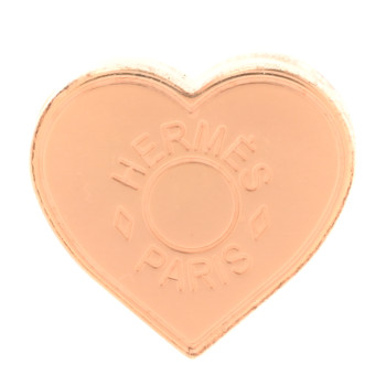 HERMES Rose Gold Plated Brass Mini Coeur Twilly Scarf Ring