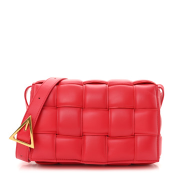 BOTTEGA VENETA Nappa Maxi Intreccio Padded Cassette Crossbody Bag Firework