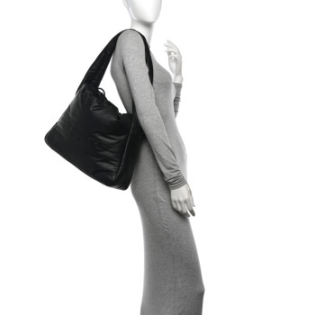 ALEXANDER WANG Lambskin Large Ryan Puffer Bag Black