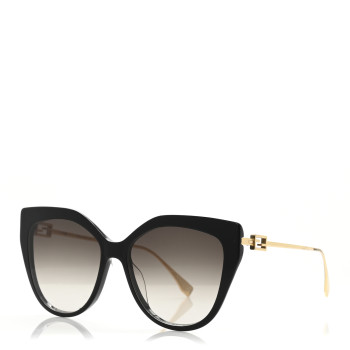 FENDI Acetate Cat Eye Sunglasses FE40011U Black