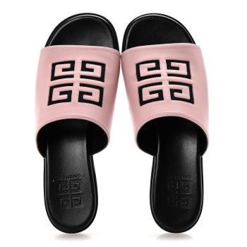 GIVENCHY Lambskin Mesh 4G Sandals 37 Blush Pink