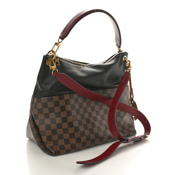 LOUIS VUITTON Damier Ebene Calfskin Maida Black
