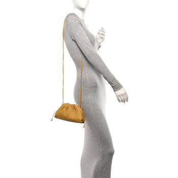 BOTTEGA VENETA Butter Calfskin The Mini Pouch Butterscotch