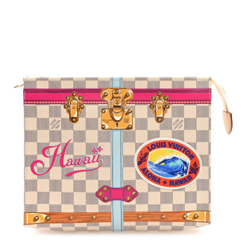 LOUIS VUITTON Damier Azur Summer Trunks Hawaii Toiletry Pouch 26