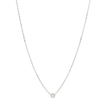 CARTIER 18K White Gold Diamond SM D'Amour Pendant Necklace CARTIER 18K White Gold Diamond SM D'Amour Pendant Necklace