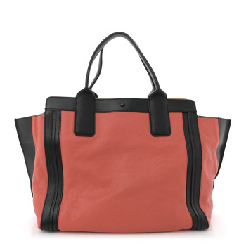 CHLOE Sheepskin Small Alison East West Tote Pink Black