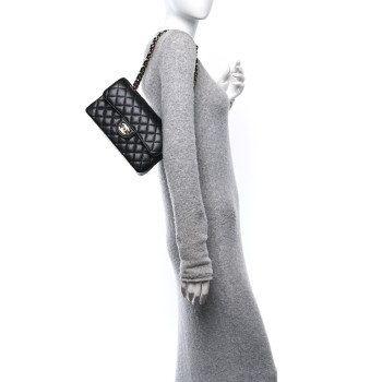 CHANEL Caviar Quilted Small Double Flap Black