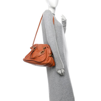 CHLOE Calfskin Medium Paraty Suntan