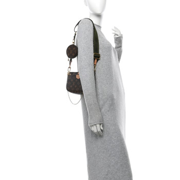 LOUIS VUITTON Monogram Multi Pochette Accessories Kaki