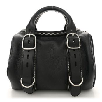 ALEXANDER WANG Pebbled Lambskin Rockie Black