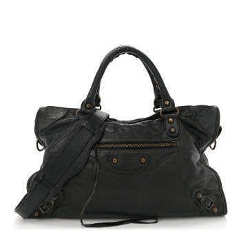 BALENCIAGA Agneau Classic Hardware City Black