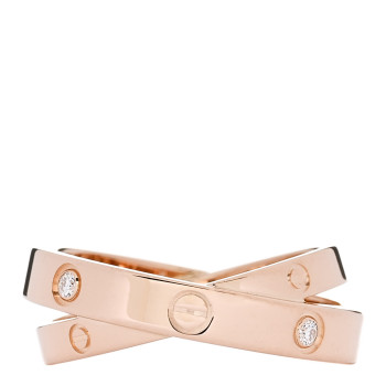 CARTIER 18K Pink Gold 6 Diamond LOVE Ring 54 7 CARTIER 18K Pink Gold 6 Diamond LOVE Ring 54 7