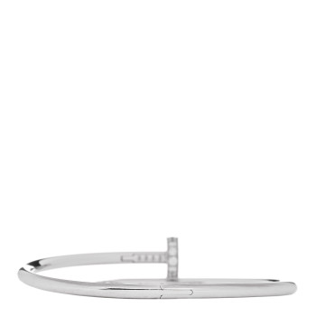 CARTIER 18K White Gold Diamond Juste Un Clou Bracelet 18 CARTIER 18K White Gold Diamond Juste Un Clou Bracelet 18