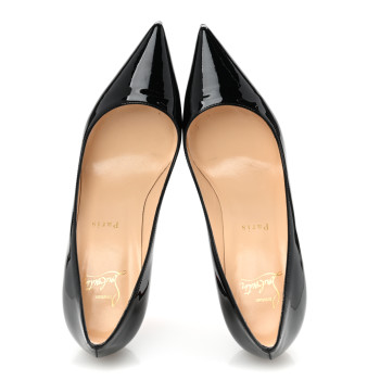 CHRISTIAN LOUBOUTIN Patent Decollete 554 85 Pumps 36.5 Black