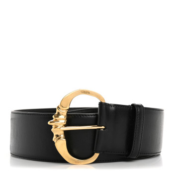 CELINE Smooth Calfskin Camrat Belt 75 30 Black