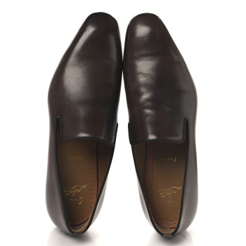 CHRISTIAN LOUBOUTIN Calfskin Mens Dandelion Flat Loafers 42.5 Cosme