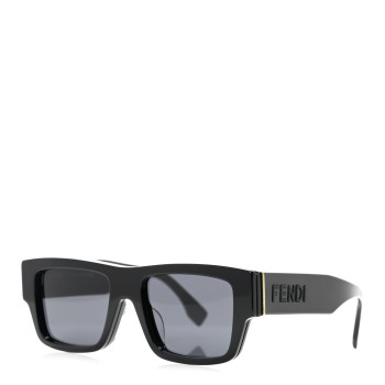 FENDI Acetate Square Sunglasses FE40118F Black