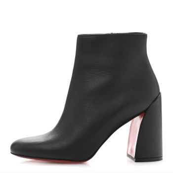 CHRISTIAN LOUBOUTIN Calfskin Turela 85 Ankle Boots 36 Black