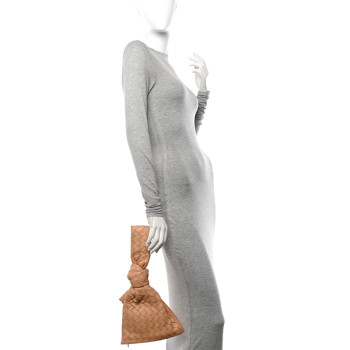 BOTTEGA VENETA Nappa Intrecciato Mini BV Twist Almond