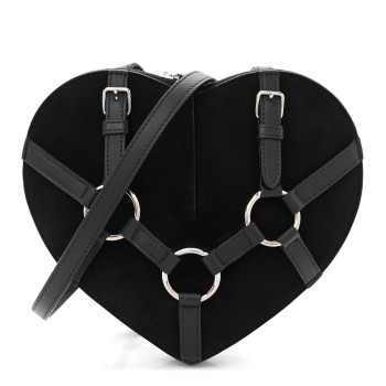 ALAIA Suede Goatskin Harness Le Coeur Bag Black ALAIA Suede Goatskin Harness Le Coeur Bag Black