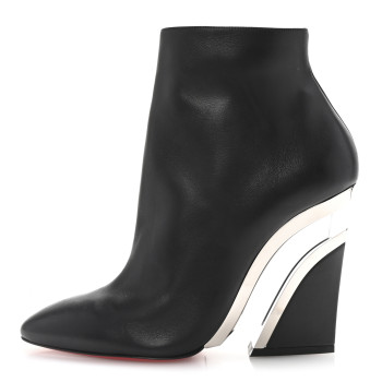 CHRISTIAN LOUBOUTIN Calfskin Levitibootie 100 Booties 42 Black