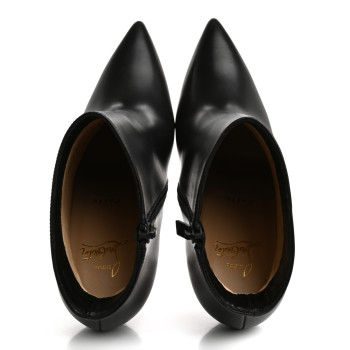 CHRISTIAN LOUBOUTIN Calfskin So Kate Booty 100 Ankle Boots 38 Black