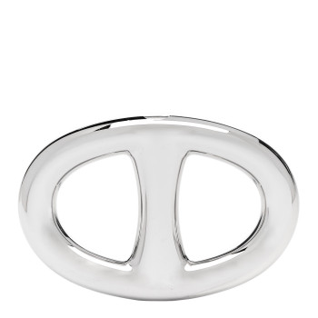 HERMES Palladium Chaine D'Ancre Scarf Ring