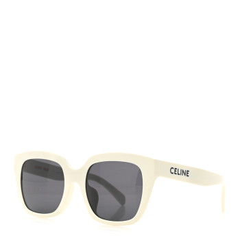 CELINE Acetate Sunglasses CL40198F White