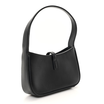 SAINT LAURENT Smooth Calfskin Le 5 A 7 Mini Hobo Black