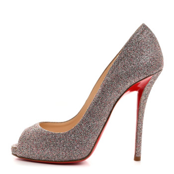 CHRISTIAN LOUBOUTIN Glitter Emmanuelle 120 Pumps 37 Multicolor