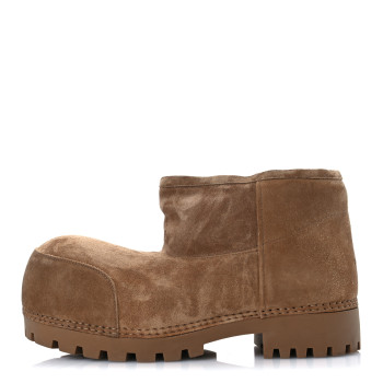 BALENCIAGA Suede Mens Alaska Boots 44 Brown