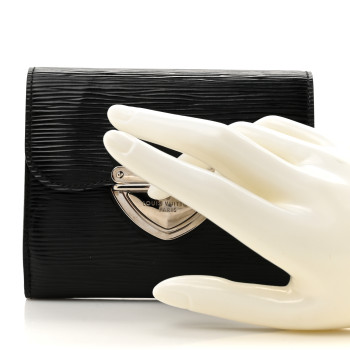 LOUIS VUITTON Epi Joey Wallet Black
