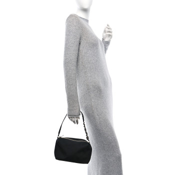 ALEXANDER WANG Nylon Canvas Heiress Sport Shoulder Bag Black