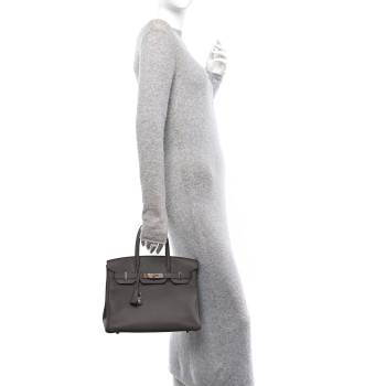 HERMES Togo Birkin 30 Etain