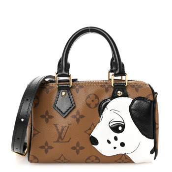 LOUIS VUITTON Reverse Monogram Dog Animation Nano Speedy