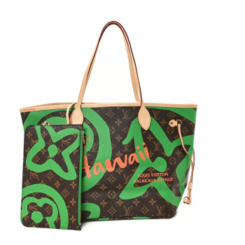 LOUIS VUITTON Monogram Tahitienne Hawaii Neverfull MM