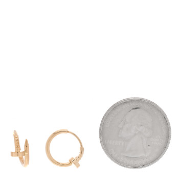 CARTIER 18K Yellow Gold Juste Un Clou Hoop Earrings CARTIER 18K Yellow Gold Juste Un Clou Hoop Earrings