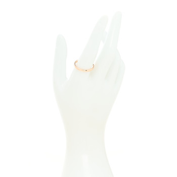 VAN CLEEF & ARPELS 18K Rose Gold Diamond Tendrement Etoiles Wedding Band Ring 60 9