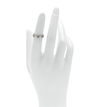 CARTIER 18K White Gold 3.5mm LOVE Wedding Band Ring 48 4.5 CARTIER 18K White Gold 3.5mm LOVE Wedding Band Ring 48 4.5