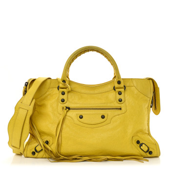 BALENCIAGA Agneau Classic Hardware City Curry