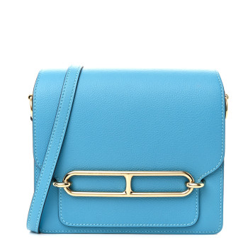 HERMES Evercolor Mini Sac Roulis Bleu Du Nord
