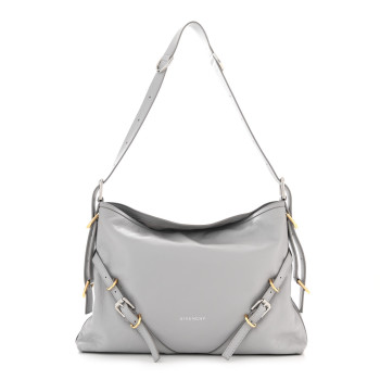 GIVENCHY Calfskin Medium Voyou Bag Light Grey