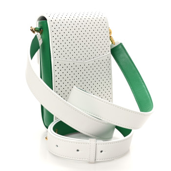 BULGARI X CASABLANCA Calfskin Serpenti Forever Apres Vertical Pochette Tennis Green White BULGARI X CASABLANCA Calfskin Serpenti Forever Apres Vertical Pochette Tennis Green White