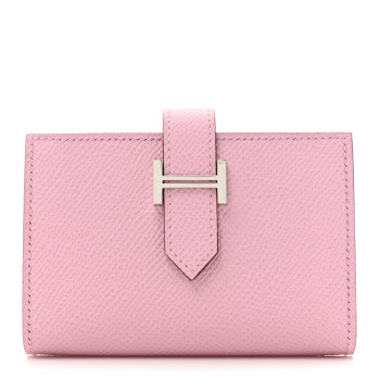 HERMES Epsom Mini Bearn Wallet Mauve Sylvester